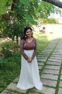 Crop top & umberalla skirt MPT247