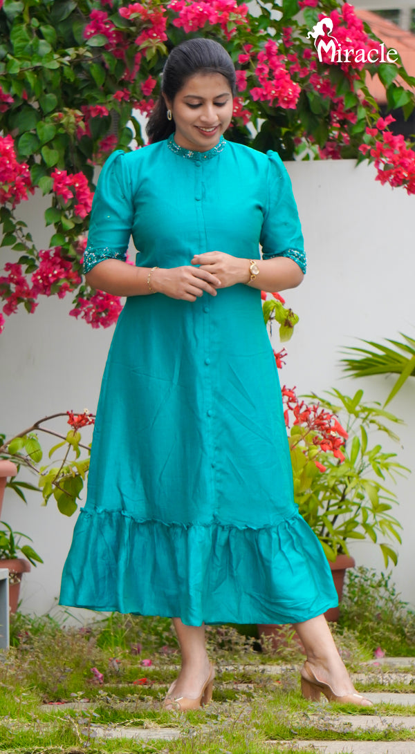 Semi Silk Frock MHK385