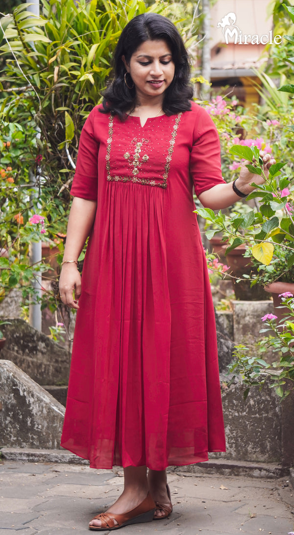 Crimson Shade Kurthi MHK397