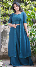 Blue Colour Skirt & Top MPT227