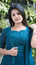 Blue Colour Skirt & Top MPT227