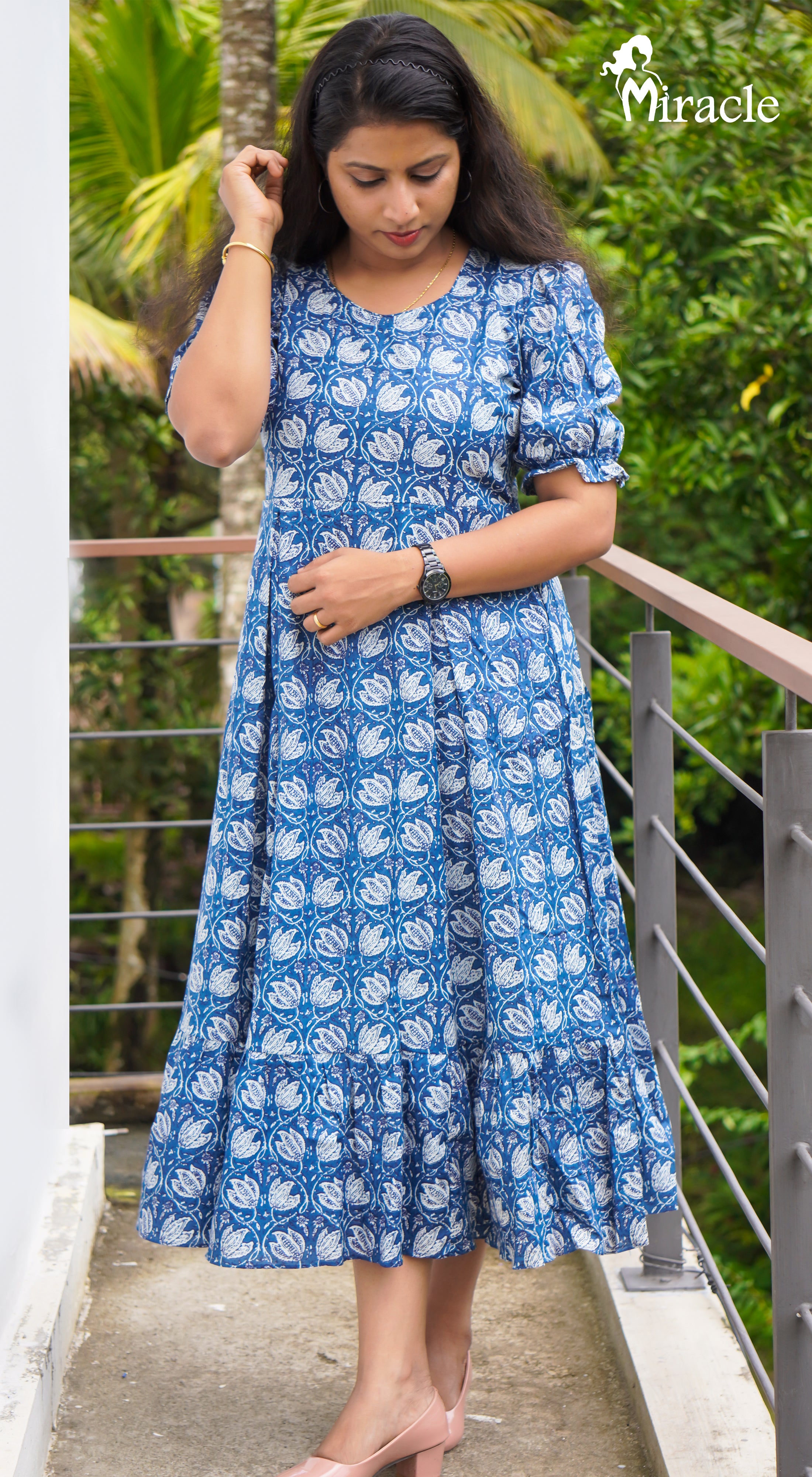 Cotton shop frock model