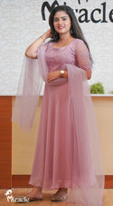 Pink Colour Party Wear Anarkali MAK402