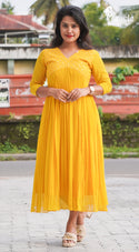 Yellow Kurti MDK243