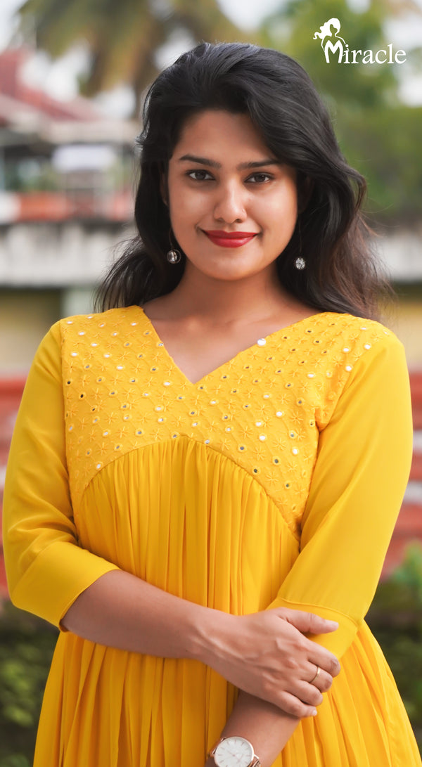 Yellow Kurti MDK243