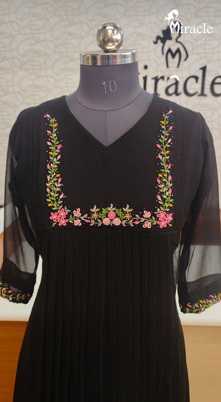 Hand Embroidery Designer Kurthi MHK446