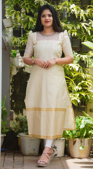 Traditional yet Modern Onam look | Onam outfits, Onam outfits ideas, Long  skirt top designs