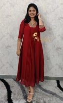 Georgette designer kurti MHK685