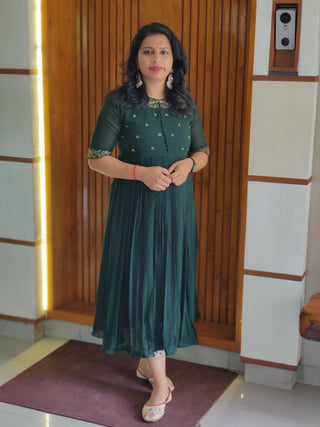 Hand Embroidery Georgette kurtis