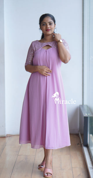 Georgette A line kurti MDK265