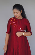 Badhri silk a line kurti MHK484