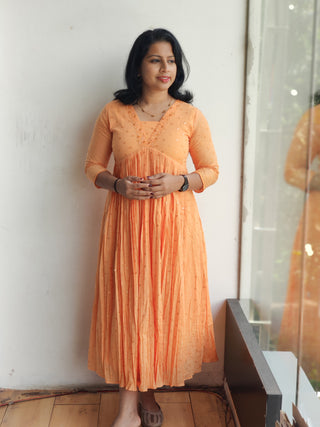 Hand Embroidery Georgette kurtis
