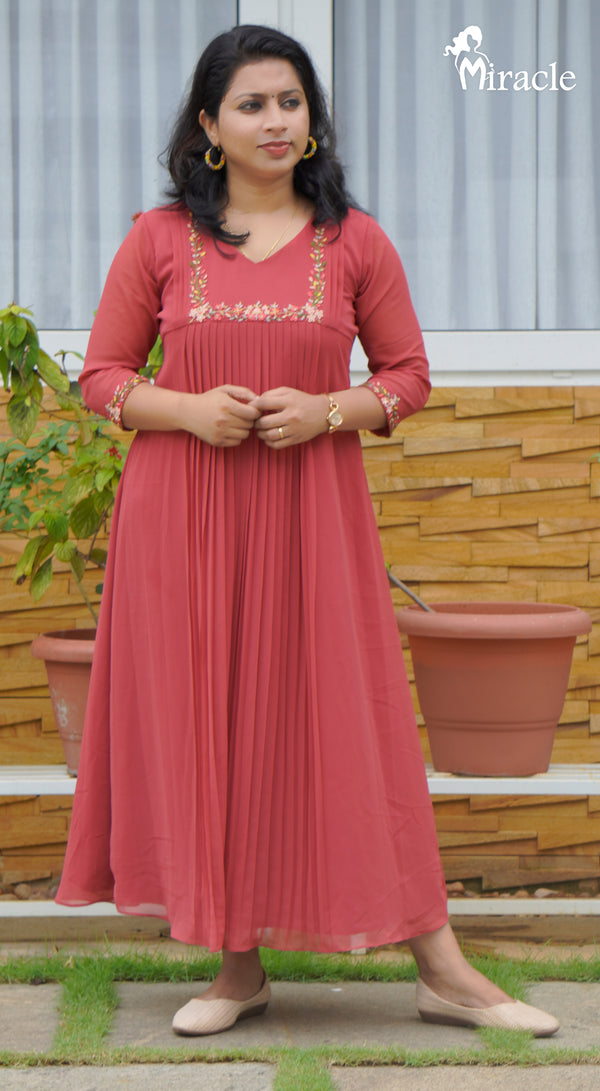 Hand Embroidery Designer Kurti MHK335