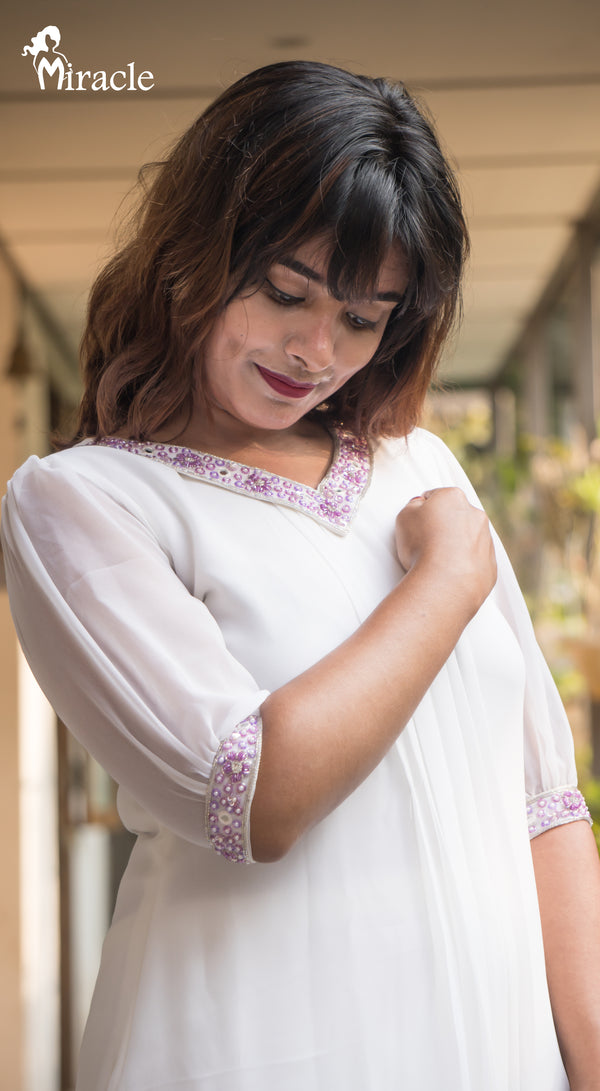 White Kurti MCH124