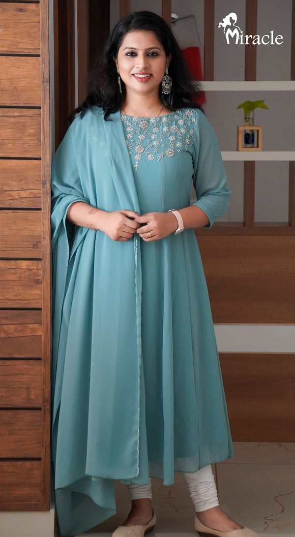 Panel Cut Anarkali MHK347