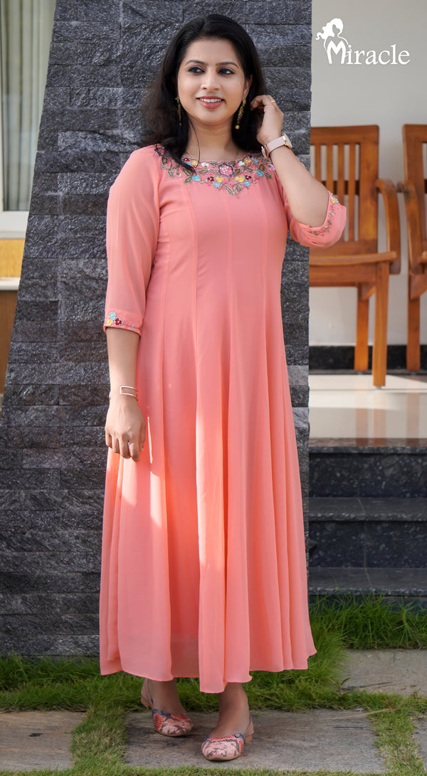 Panel Cut Anarkali MHK342 - Main Image