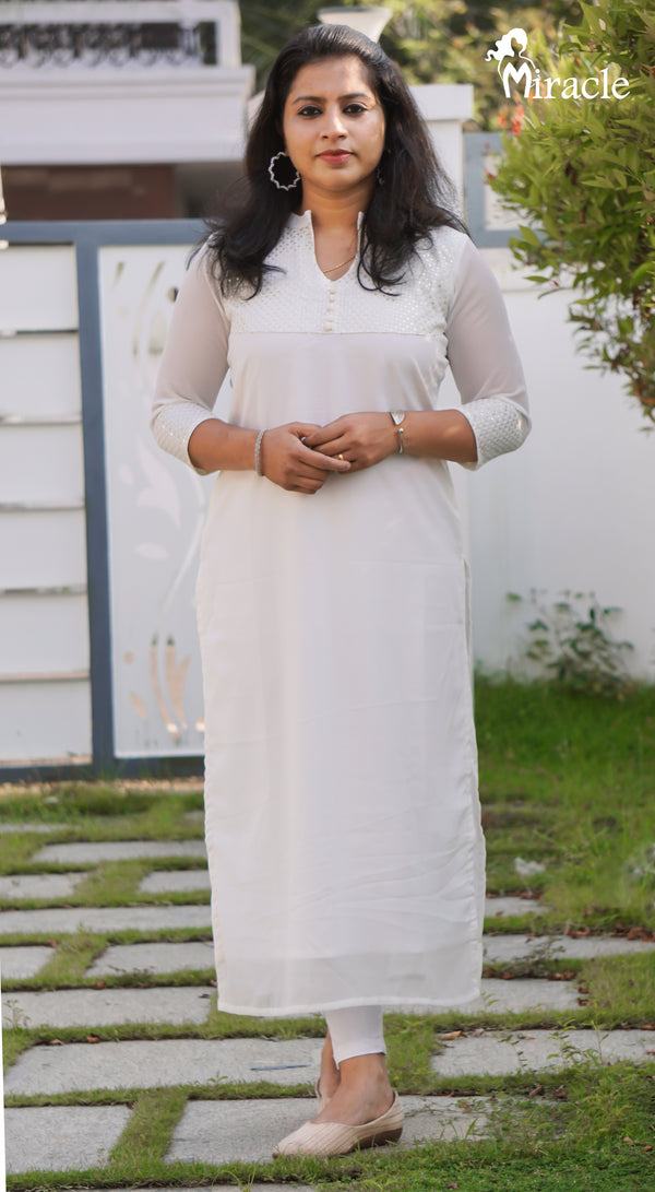 White Kurti MCH115