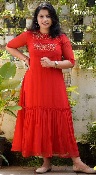 Red Kurti MCH116