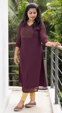 Budget Friendly Georgette Kurti MHK372