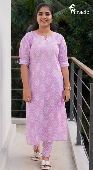 Casual Cotton Kurthi Paired with Bottom MCK178