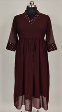 Brown Georgette Kurti