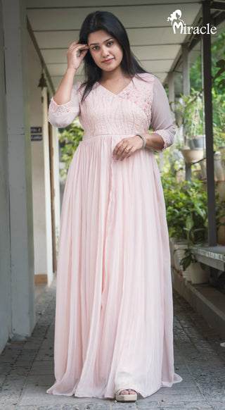 Light Pink Colour Gown MSG107