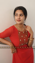 Budget Friendly Red Kurti MBK101