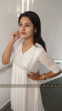 Budget Friendly White Kurti MBK104