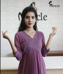 Lilac Georgette Designer Kurti MDK154