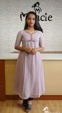 Pastel Lavender Georgette Kurti MHK138