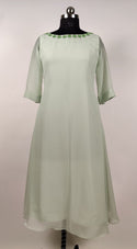 Pastel Green Georgette Kurti