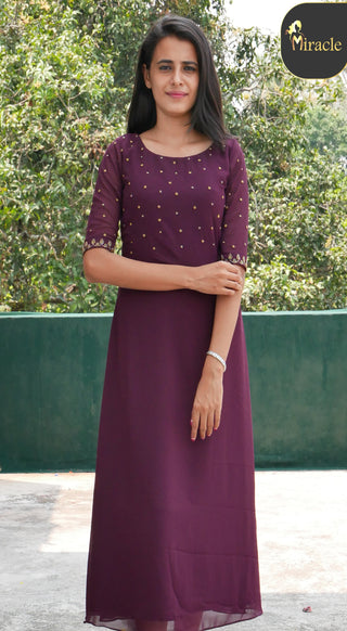 Purple Kurti MHK273