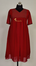 Maroon Designer Kurti MHK104