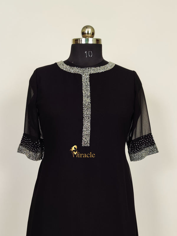 Black Designer Kurti MHK103