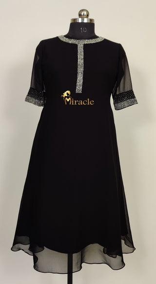 Black Designer Kurti MHK103