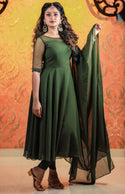 Anarkali with dupatta MHK331