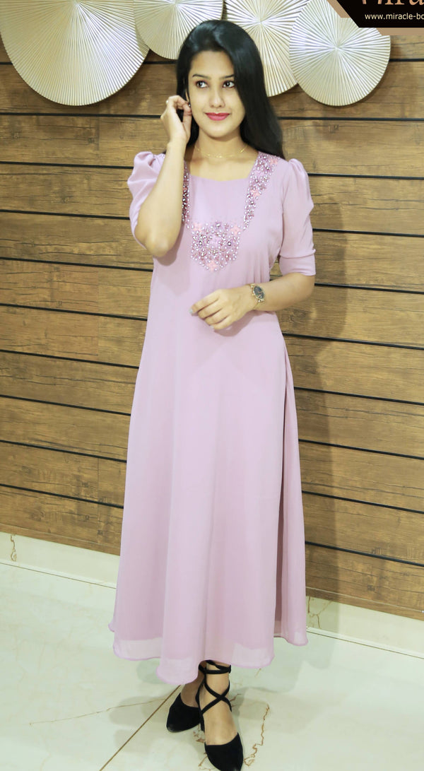 Liberace Color Georgette Kurti MHK179