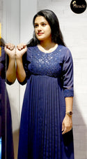 Dark Blue Designer Kurti MDK178