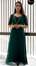 Bottle Green Kurti MHK194