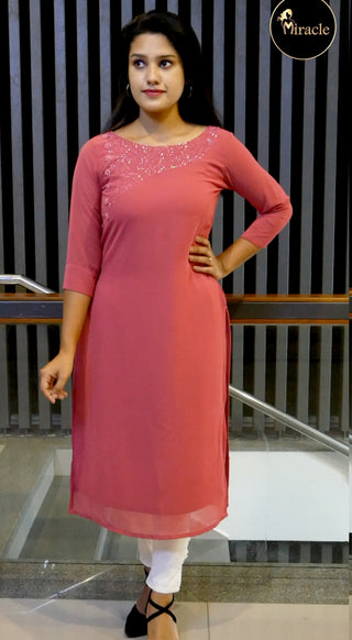 Dark Pink Kurti MDK290