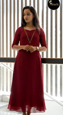 Maroon Kurti MHK193