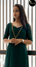 Bottle Green Kurti MHK194