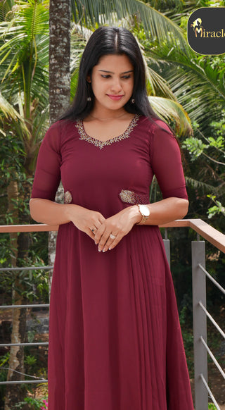 Maroon Designer Kurti - MHK279