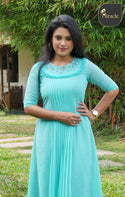 Aqua Blue Kurti MHK230