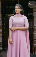 Pastel pink umbrella Kurti MDK192