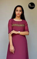 Dark Onion Kurti MHK208