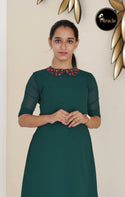 Cyan green Kurti MHK226