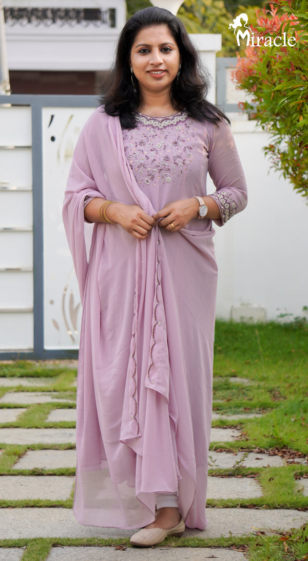 Panel Cut Anarkali MHK339