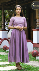 Metalic Lilac Georgette Kurti MDK195