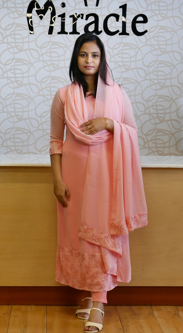 Pale Pink Designer Kurti MDK199